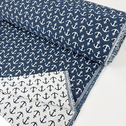 DOUBLE FACE DEKOR ANCLAS 280 CM 17072-AZUL