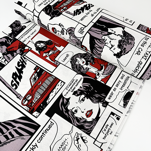 DEKOR LONETA DIGITAL PRINT 280 CM 19198-COMICS-GRIS
