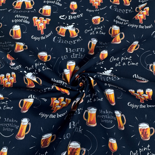 PAMUČNO PLATNO DIGITAL PRINT 140 CM 18203-CERVEZAS-XL