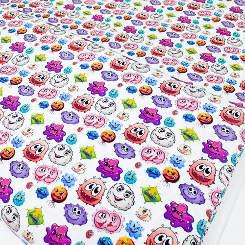 PAMUČNO PLATNO DIGITAL PRINT 140 CM 18203-BICHITOS-VIRUS