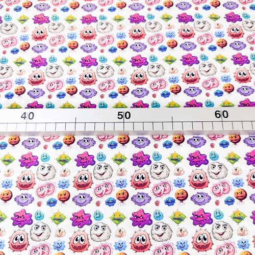 PAMUČNO PLATNO DIGITAL PRINT 140 CM 18203-BICHITOS-VIRUS - Slika 3