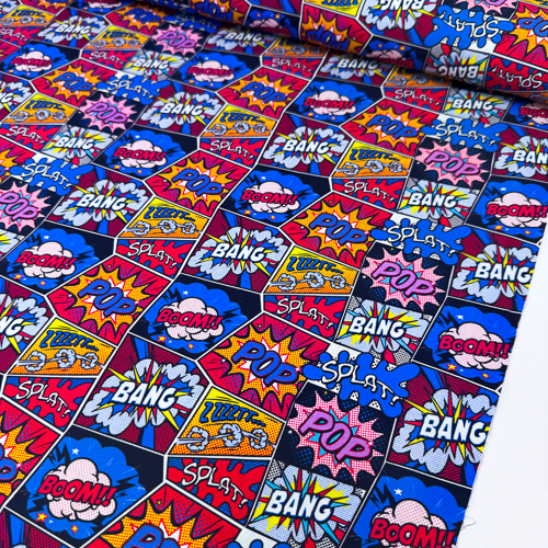 PAMUČNO PLATNO DIGITAL PRINT 140 CM 18203-COMIC - Slika 2