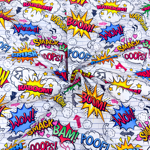 PAMUČNO PLATNO DIGITAL PRINT 140 CM 18203-GRAFFITTI-BLANCO