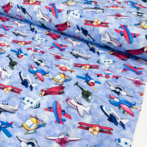 PAMUČNO PLATNO DIGITAL PRINT 140 CM 18203-AVIONES - Slika 2