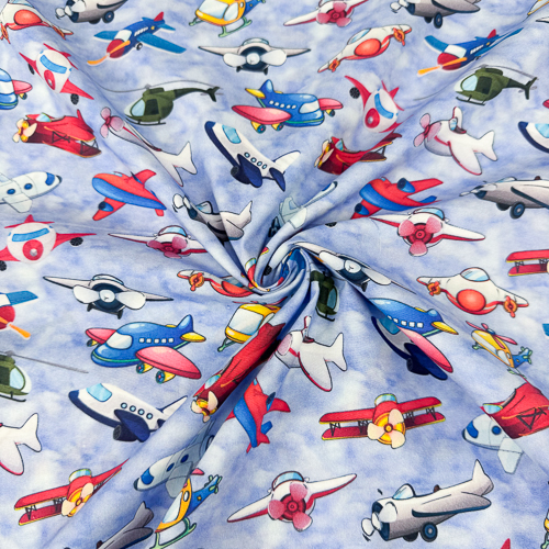 PAMUČNO PLATNO DIGITAL PRINT 140 CM 18203-AVIONES