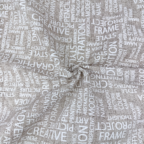 DEKOR LONETA PRINT 280 CM 15021-ART-LETRAS-BIANCO