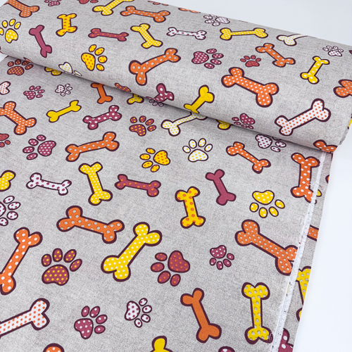 DEKOR LONETA PRINT 280 CM 15021-BONES-NARANJA