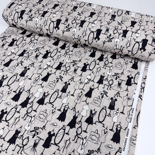 DEKOR LONETA PRINT 280 CM 15021-COSTURA-BEIGE - Slika 2