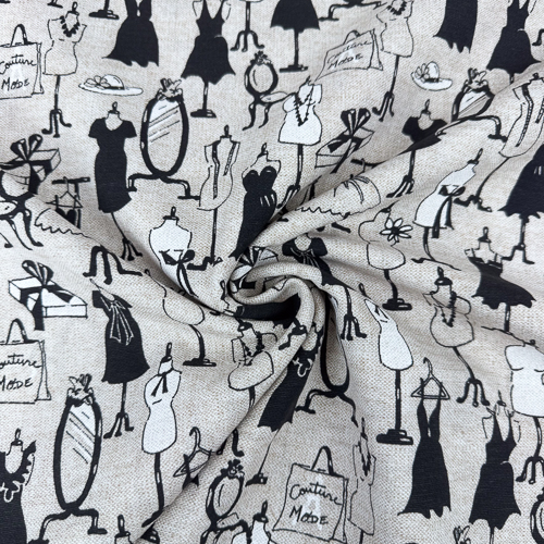 DEKOR LONETA PRINT 280 CM 15021-COSTURA-BEIGE