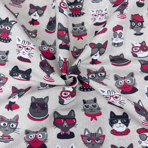 DEKOR LONETA PRINT 280 CM 15021-SNAPE-ROJO