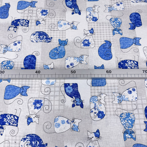DEKOR LONETA PRINT 280 CM 15021-DOBBY-AZUL - Slika 3