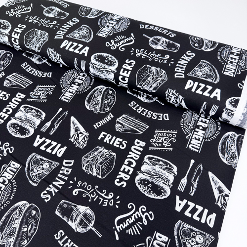 DEKOR LONETA PRINT 280 CM 15021-BRUNCH-NEGRO