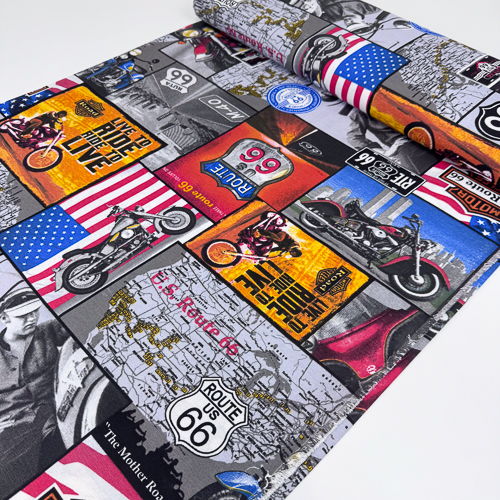 DEKOR LONETA PRINT 280 CM 15021-ROUTE-66