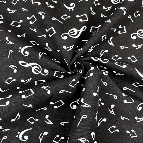 DEKOR LONETA PRINT 280 CM 15021-NOTAS-NEGRO