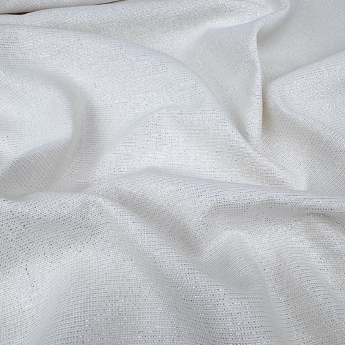 DEKOR LISO SA METALIZIRANIM NITIMA 140 CM 26108-BLANCO